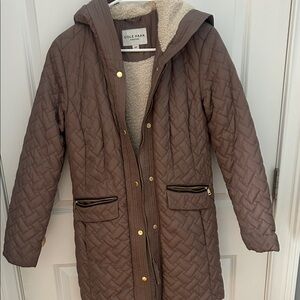 Cole Haan Women's Quilted Puffer Jacket in Brown